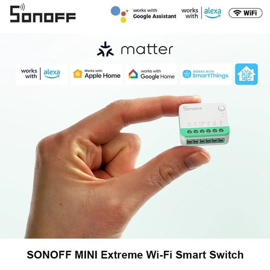 1-10pcs SONOFF MINIR4M Matter Wifi Smart Switch Mini Home Automation Module Local Connection For Alexa Google Home SmartThings
