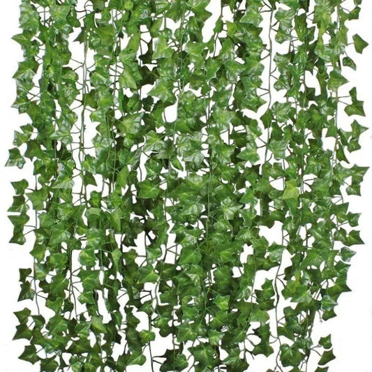 1Pcs 210Cm Green Silk Artificial Hanging Christmas Garland Plants Vine
