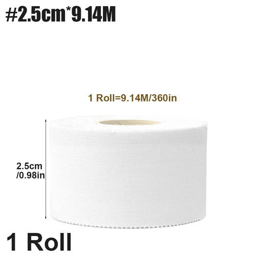 1 Roll White Athletic Sports Tape – Very Strong Easy Tear NO Sticky - Samag Shop