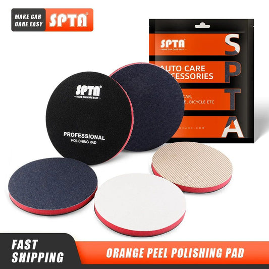 (Single Sale) SPTA Car Orange-peel Removal Buffing Polishing Pad Denim Pad 1000/2000/3000 Grit 3