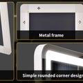 63"x20" Full Length Mirror with Lights,LED Mirror Full Length,Lighted Floor Mirror with Stand,Full Body Mirror with Dimming