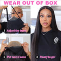 30 40inch Wear and Go Glueless Wig Human Hair 7x5 Precut 13X6 Hd Lace Frontal Wigs Bone Straight Pre Plucked 100% Human Hair