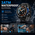 HD350 Pro Men Smart Watch AMOLDE GPS Track Offline Map 4GB Memory Recorder Flashlight Outdoor Sport Barometer Altitude Compass