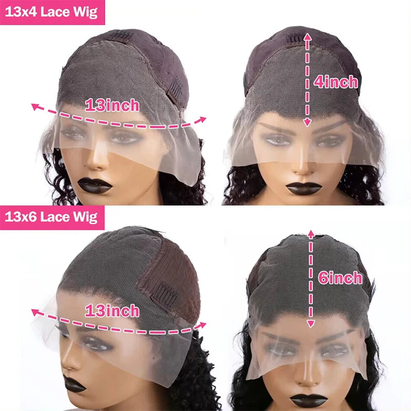 180 Density 30 32 Inches Body Wave 13x6 Lace Front Human Hair Wigs Malaysia 13x4 Transparent Lace Frontal Wig For Women On Sale