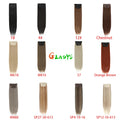 Straight High Temperature Fiber 11 Clips Ins Hair Extensions 24 Inch Orange Brown Synthetic Hair Daily Use Hair Pieces For Women