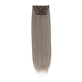 Straight High Temperature Fiber 11 Clips Ins Hair Extensions 24 Inch Orange Brown Synthetic Hair Daily Use Hair Pieces For Women