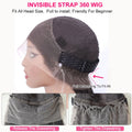 4C Kinky Edges Deep Wave Frontal Wig Invisible Drawstring 360 Full HD Lace Front Wigs Water Wave Glueless Wigs Human Hair