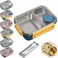 850ml Portable Lunch Boxes for Children Adults Thermo Soup Bento Box Stainless Steel Insulated Heating Food Storage Container