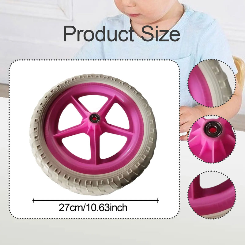 1 Pair Balance Bike Replacement Wheels Noise Reduction Bike Wheels for Outdoors Sports Cycling Replacement Accessories
