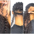Deep Wave Feather Crochet Braids Boho Human Hair For Braiding Pre-Separated Miracle Knots Crochet 100% Human Hair Extensions