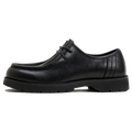 Maden Men's Vintage Black Derby Shoes Lace-Up Loafers Round Toe British Office Low-top Dress Shoes for Business