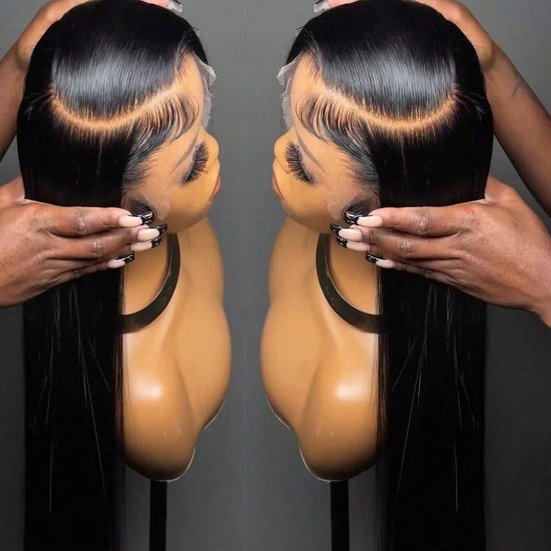 HD Lace Front Human Hair Wigs Straight 13x4 13x6 Transparent Lace Frontal Human Hair Wigs Pre Plucked HD Lace Wigs For Women