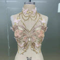 Women's Butterfly Embroidered Top Crystal Chain - View 14 | SAMAG