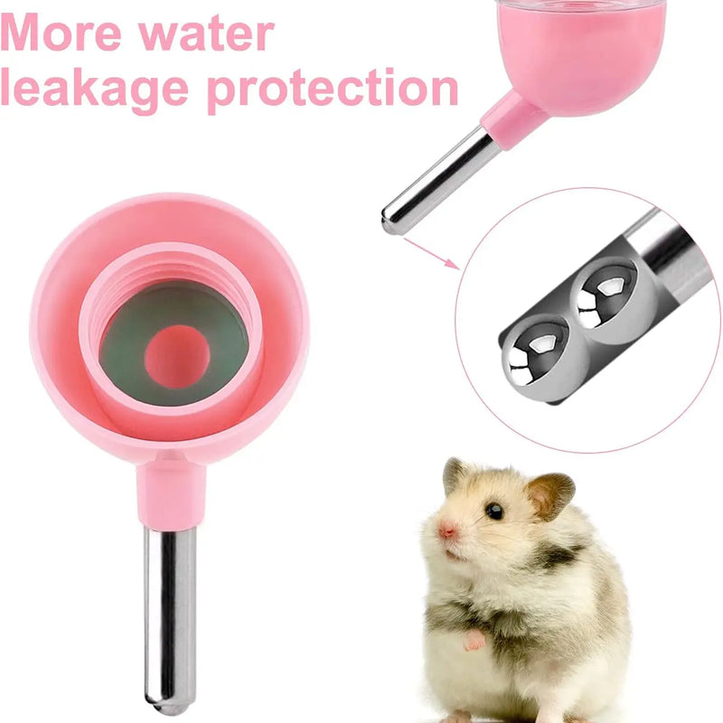 125ml Hamster Drinker Water Bottle No Drip Small Animal Water Dispenser Hanging Hamster Drinker For Guinea Pigs Hamsters Bunnies