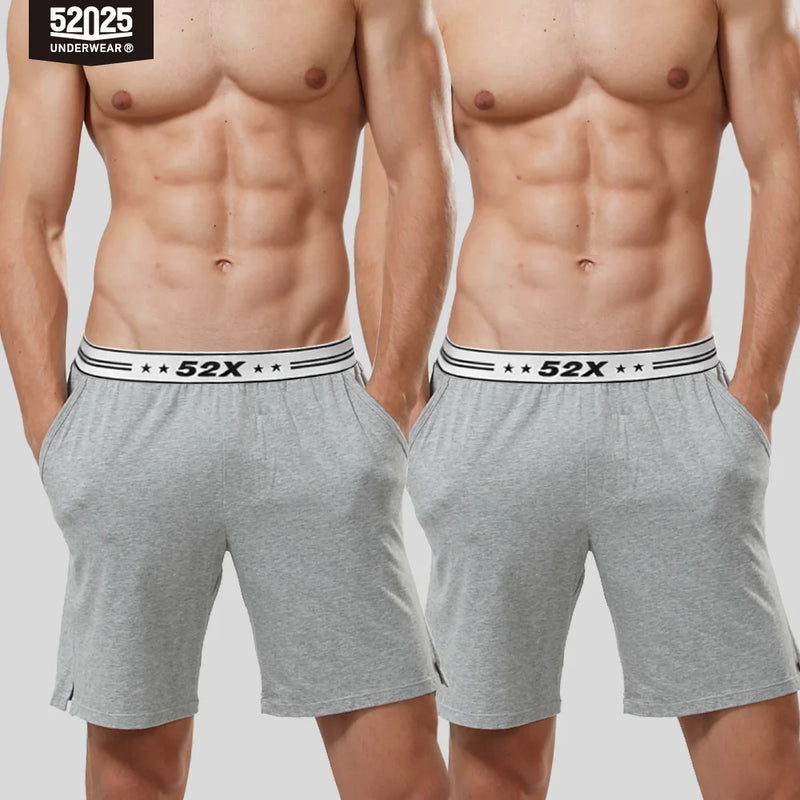 52025 Men's Cotton Modal Pajama Shorts – Smooth, Silky-Soft Lounge Shorts, Relaxed Fit, Side Pockets and Everyday Home Comfort