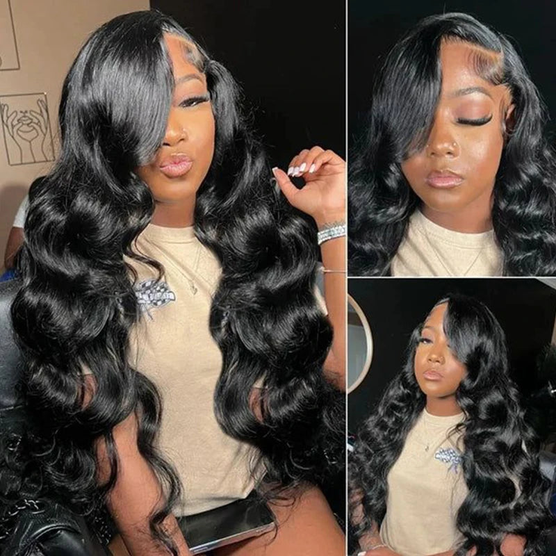 180 Density 30 32 Inches Body Wave 13x6 Lace Front Human Hair Wigs Malaysia 13x4 Transparent Lace Frontal Wig For Women On Sale