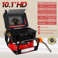 Sewer Pipe Inspection Camera 10.1"HD1080P Touch Screen,SYANSPAN Industrial Endoscope 512Hz Sonde+Locator/Receiver+Self-leveling