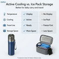 Smart Insulin Cooler Cup Portable Medical Fridge Travel Cooling Case 0-20°C Digital Temp Control for Diabetes Insulin Pens