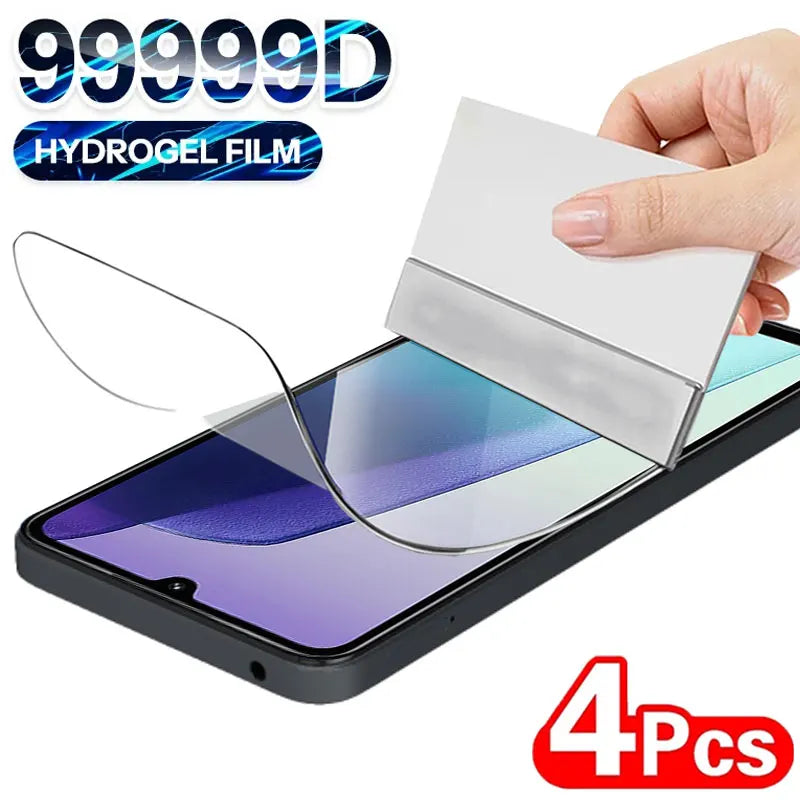 4PCS Hydrogel Film For Xiaomi Redmi 14C 13C 13 12 12C 10 5G 10C 10A 9C 9A 9 A3 A2 1A Plus Soft Screen Protectors Protective Film
