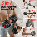 FITPLAM Adjustable Free Weights Set, 20/35/45/70/90LB | SAMAG