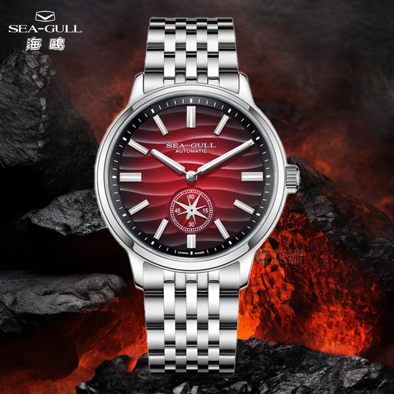 Seagull Watch 39.5mm Men's Watch 5Bar Waterproof Automatic Mechanical Watch Luminous Watch for Man 6180 Relogio Masculino