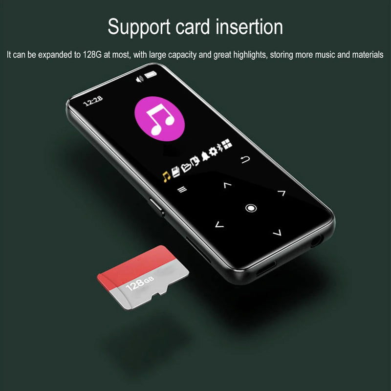 New Touch MP3 MP4 Music Player Compatible Bluetooth 5.0 Fm Radio Video Player Ebook Hifi Player Walkman