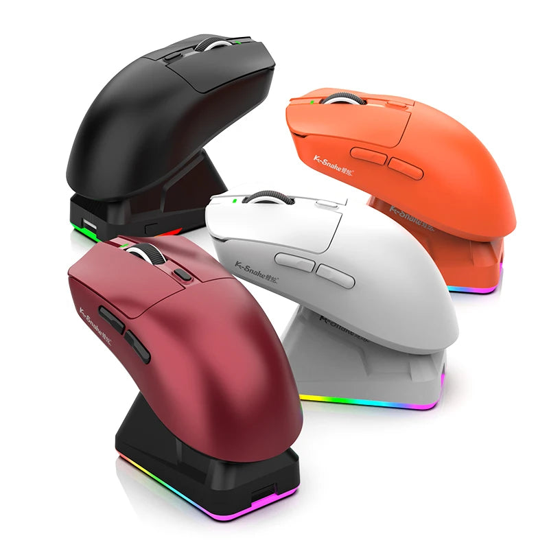 X11 Tri-Mode Gaming Mouse PAW3311,22000DPI,Magnetic Charging Dock,RGB Backlight
