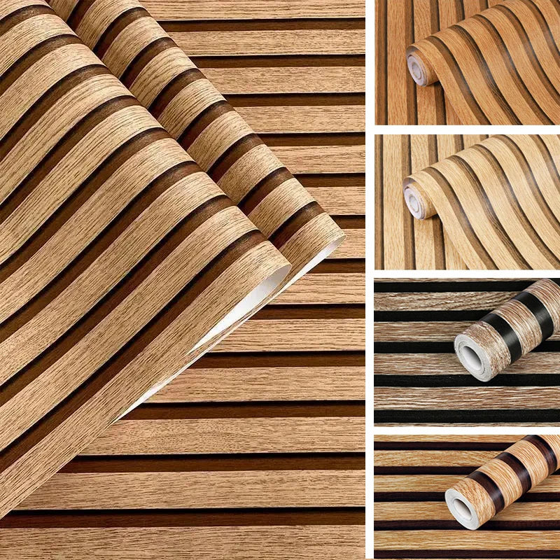 45CM Waterproof wall sticker striped grille self-adhesive bedroom living room TV background wall wallpaper home decoration