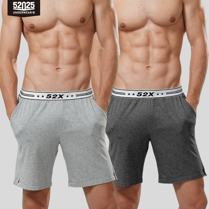 52025 Men's Cotton Modal Pajama Shorts – Smooth, Silky-Soft Lounge Shorts, Relaxed Fit, Side Pockets and Everyday Home Comfort