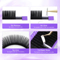 NAGARAKU Faux Mink Individual Lashes 6-17mm C/CC/D/DD Soft Natural Looking Eyelash Extension High Quality Mink Cilia