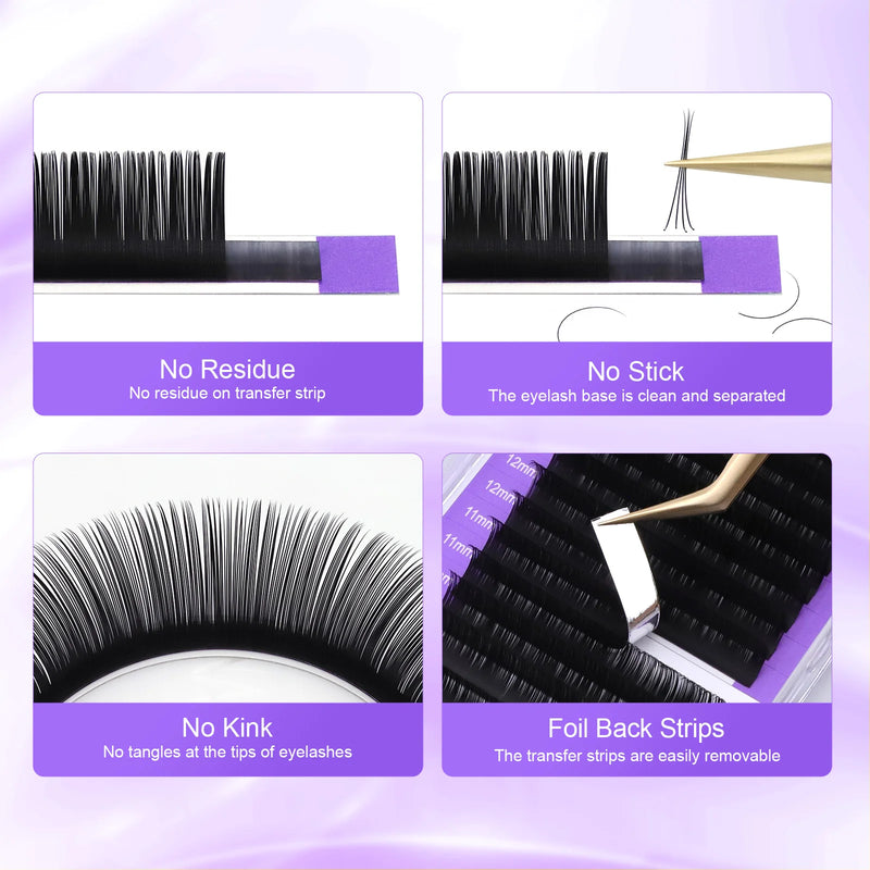 NAGARAKU Faux Mink Individual Lashes 6-17mm C/CC/D/DD Soft Natural Looking Eyelash Extension High Quality Mink Cilia