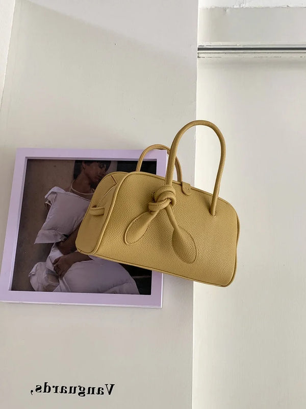 Women Boston Bag Large Capacity PU Leather Handbag Soft Casual Shoulder Bag Chic Daily Commuter Crossbody Tote Purse
