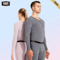 52025 Fleece-Lined Thermal Underwear – Warm, Double-Faced Two-Tone Base Layer for Men & Women with Touch of Silk and Wool