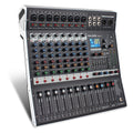 12-Channel Professional Audio Mixing Sound Board Console  Features 99-Bit DSP USB MP3 for PC Recording XLR Mic Jack