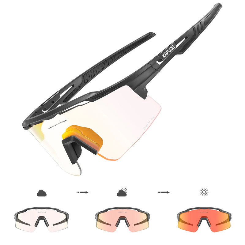 Photochromic Sunglasses UV400 Bike Bicycle Glasses Men's | SAMAG