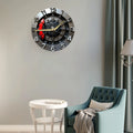 2D Wall Clock Mechanical Clock Contemporary Digital Clock Arabic Numerals Easy Reading Hanging Clock Decoration for Bedroom Room