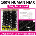 Ocean Wave Crochet Braids Miracle Knots Crochet Human Hair Pre-Separated Invisible Knotless Loose Deep Wave Feather Crochet Human Hair Bundles For Black Women Ocean Wave Humain Crochet Hair 16 To 26 Inch 60g/pcs 240g For A He
