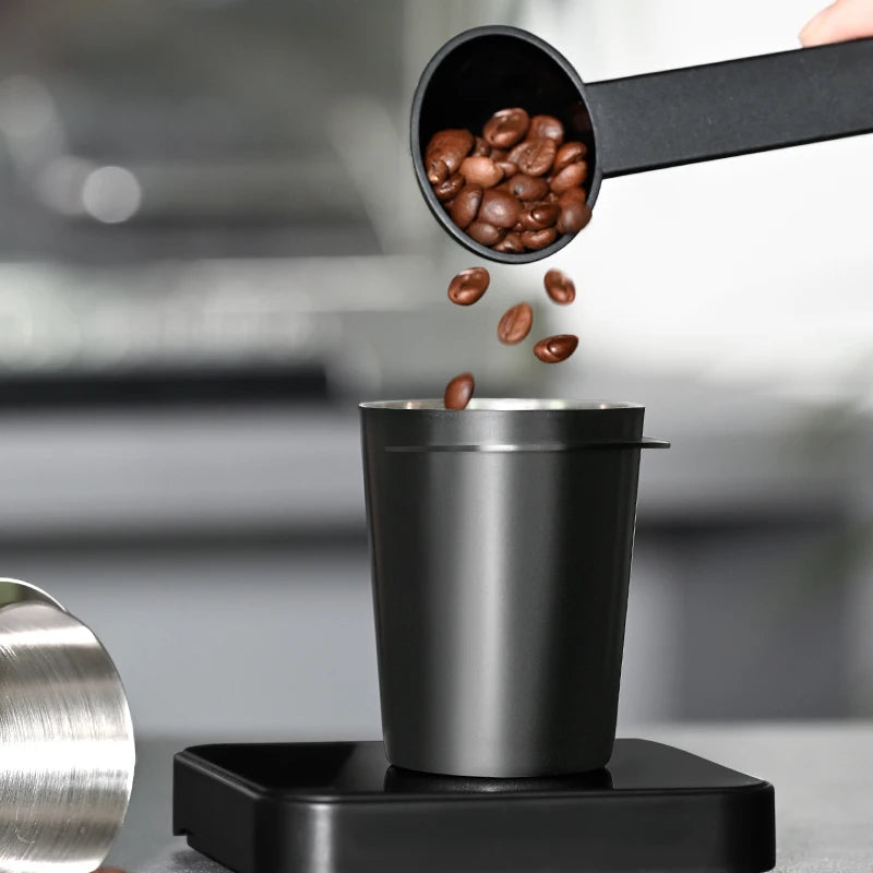 51/58/53mm Shipping Coffee Dosing Cup Sniffing Mug for Espresso Machine Wear Resistant Stainless Steel Coffee Dosing Cup Drop