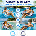 Inflatable Water Hammock Pool Float with Mesh Center - View 5 | SAMAG