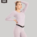 52025 Fleece-Lined Thermal Underwear – Warm, Double-Faced Two-Tone Base Layer for Men & Women with Touch of Silk and Wool