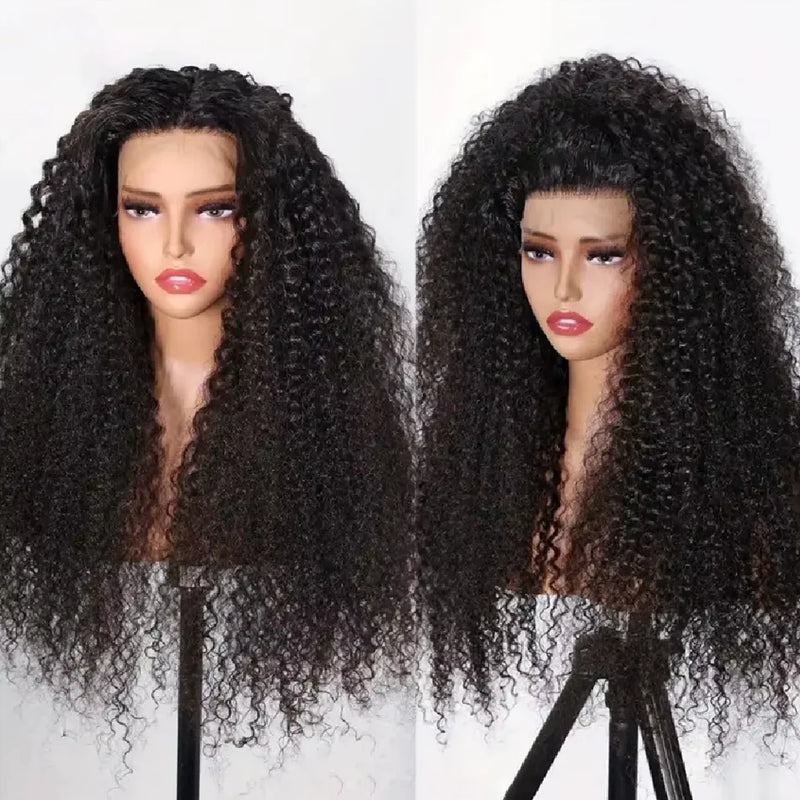 24 Inch Kinky Curly 13x4 Lace Front Human Hair Wigs For Women Pre Plucked Hd Transparent 13x6 Deep Curly Human Hair Frontal Wigs