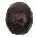 Male Hair Prosthesis Toupee Men Mono& Soft Pu Durable Men Wigs 6" Replacement Exhuast Systemes Unit 100% Human Hair Male Wig