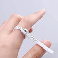 1pc Ring Sizer Measure Plastic UK US EU JP HK Size Loop Ring Size Measuring Tools Finger Gauge Ring Sizer Jewelry Sizing Tool