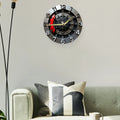 2D Wall Clock Mechanical Clock Contemporary Digital Clock Arabic Numerals Easy Reading Hanging Clock Decoration for Bedroom Room