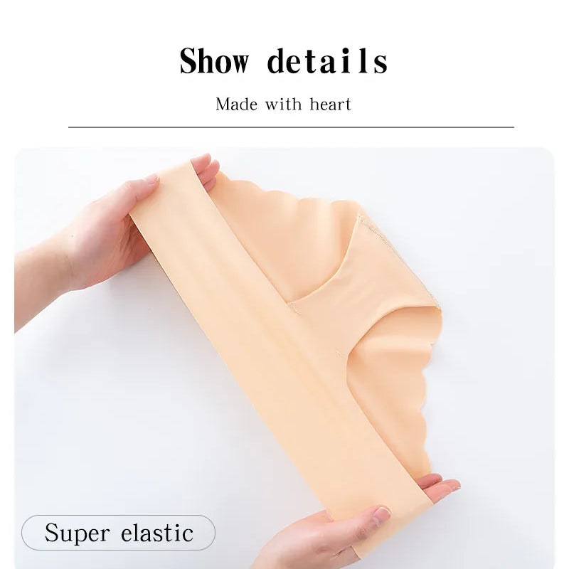 Women Seamless Panties Ultra-thin Underwear Comfort Intimates Sexy Lingerie Plus Size Low-Rise Female Underpants Briefs