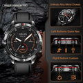 Aolon GT6 PRO Military Smart Watch Compass Flashlight AMOLED Bluetooth Call Smartwatch 1ATM Waterproof For Outdoor Double Strap
