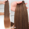 Natural Bio Synthetic Heat Resistant Hair Extensions Sew In Straight Hair Weave Bundle 26" 200g Synthetic Cosplay Ponytail Fiber