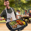 Indoor/Outdoor Electric Grill,2000W 6-Level Adjustable Temp Portable Tabletop BBQ,Stainless Steel Fast Heating for Camping Party