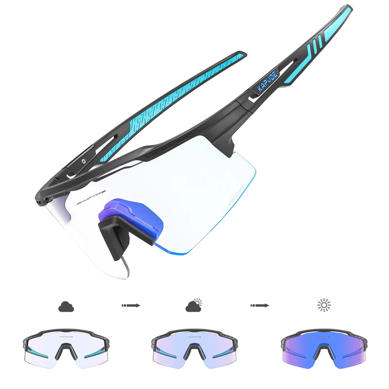 Photochromic Sunglasses UV400 Bike Bicycle Glasses Men's | SAMAG