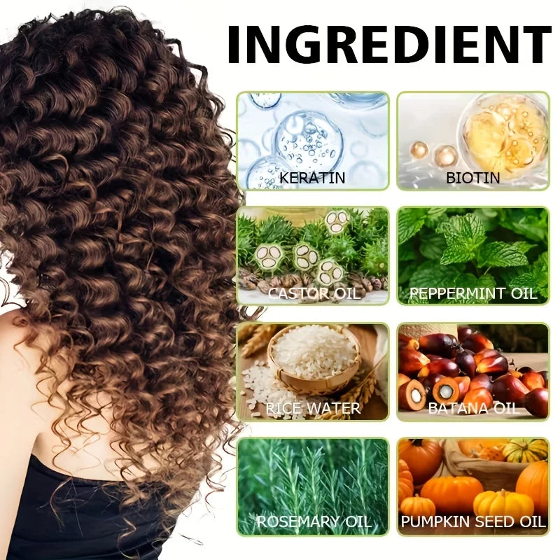GSWP 9-in-1 Curling and Styling Cream: Moisturizes and Nourishes, Provides Long-Lasting Hold, Effectively Controls Frizz.100g